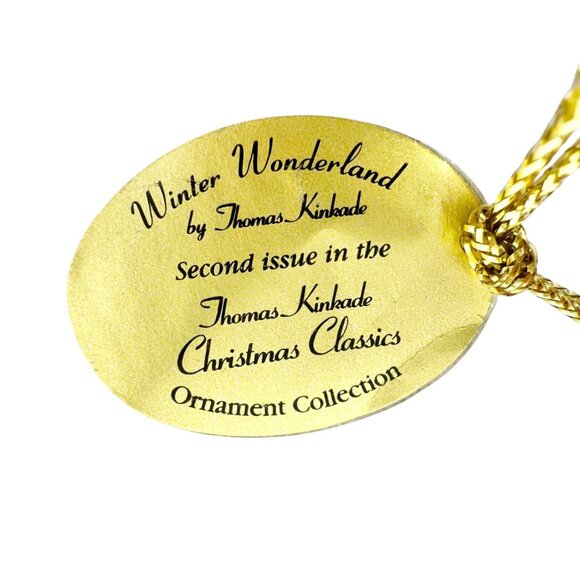 Thomas Kinkade 2005 Bradford Edition Heirloom Classic Winter Wonderland Ornament - Picture 3 of 9
